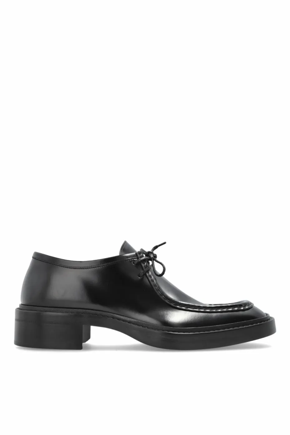 Saint Laurent CZARNY Skórzane buty `New Bourbon`