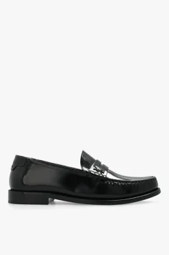 Saint Laurent CZARNY Skórzane buty typu ‘penny loafers’