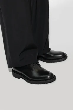 Saint Laurent CZARNY Skórzane buty ‘Army’ typu ‘derby’