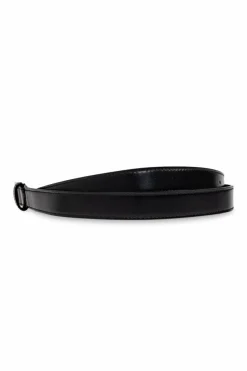 Saint Laurent CZARNY Skórzany pasek