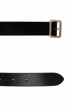 Saint Laurent CZARNY Skórzany pasek