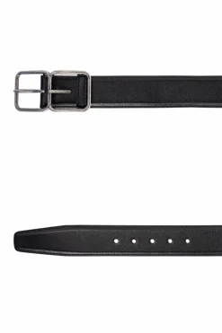 Saint Laurent CZARNY Skórzany pasek