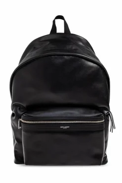 Saint Laurent CZARNY Skórzany plecak ‘City’