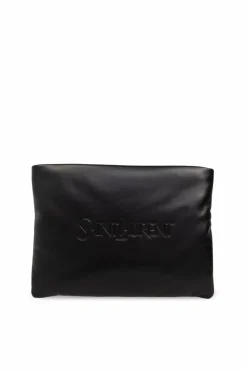 Saint Laurent CZARNY Skórzana torba do ręki