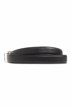 Saint Laurent CZARNY Skórzany pasek