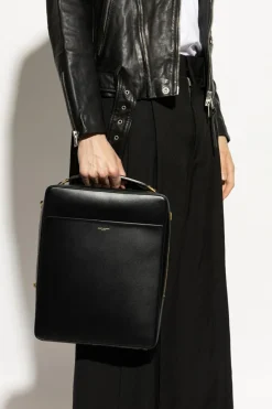 Saint Laurent CZARNY Skórzana torba do ręki