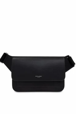 Saint Laurent CZARNY Skórzana torba na pas
