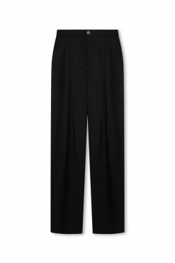 Saint Laurent CZARNY Spodnie o luźnym kroju