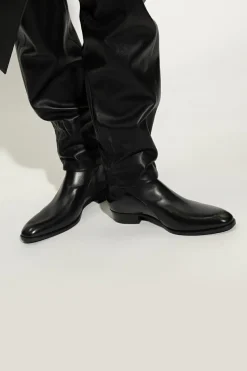 Saint Laurent CZARNY Sztyblety ‘Wyatt’