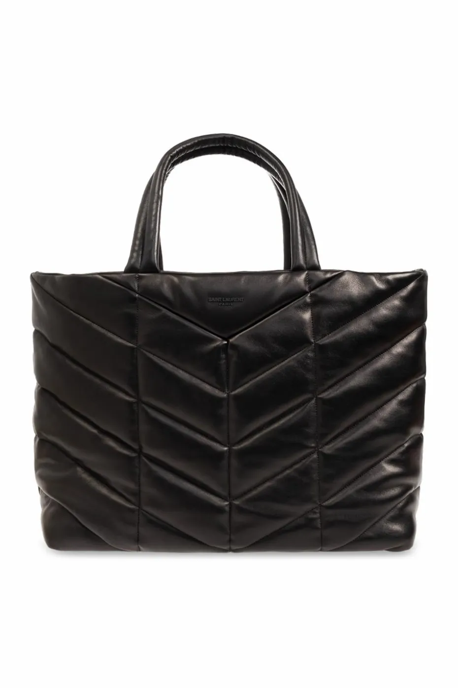Saint Laurent CZARNY Torba ‘Puffer’ typu ‘shopper’