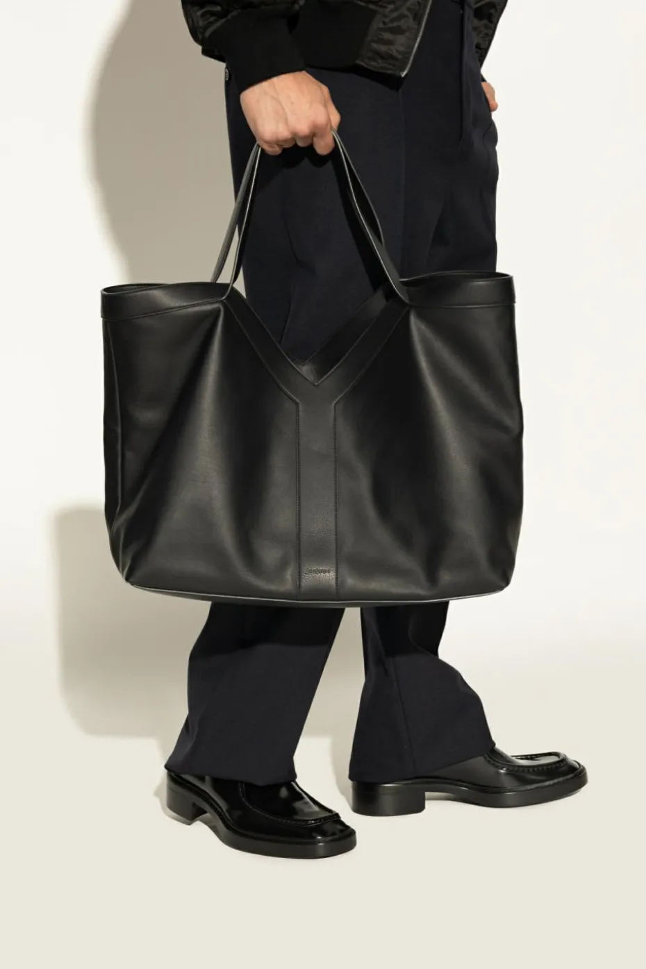 Saint Laurent CZARNY Torba ‘Y Large’ typu ‘shopper’