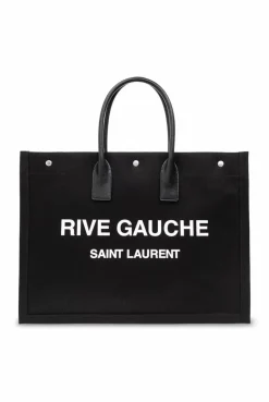 Saint Laurent CZARNY Torba ‘Rive Gauche’ typu ‘shopper’
