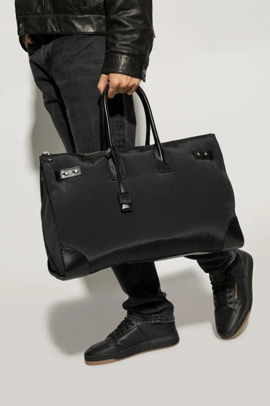 Saint Laurent CZARNY Torba `Sac De Jour`