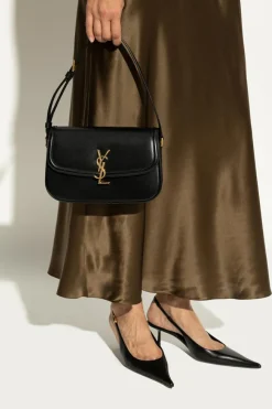 Saint Laurent CZARNY Torba ‘Solferino Medium’