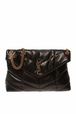 Saint Laurent CZARNY Torba na ramię ‘Loulou Puffer’