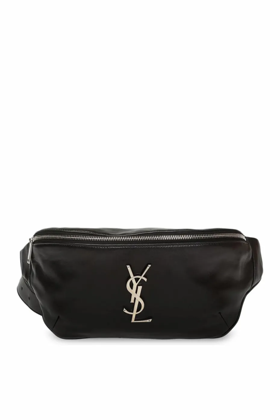 Saint Laurent CZARNY Torba na pas z logo