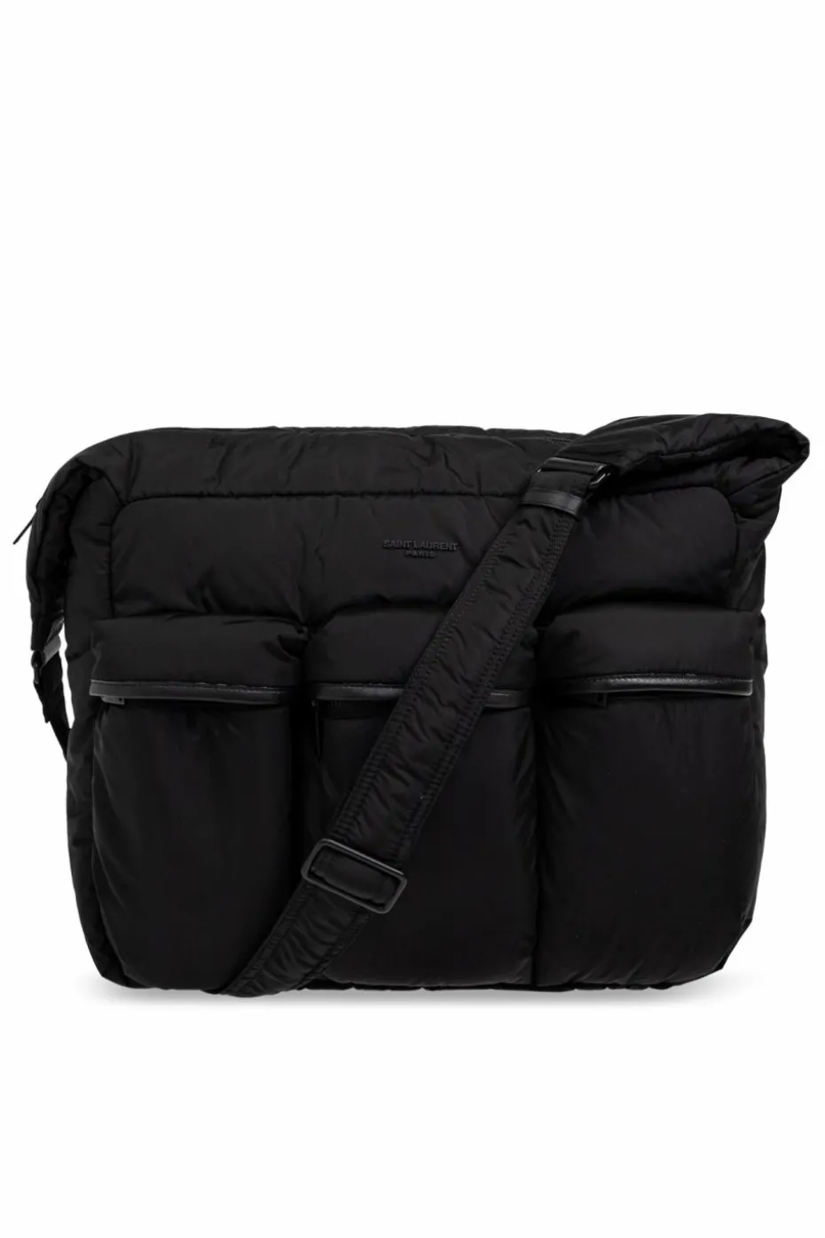 Saint Laurent CZARNY Torba na ramię z logo