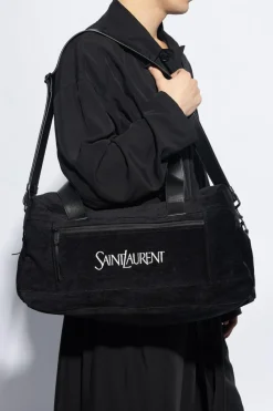 Saint Laurent CZARNY Torba podręczna z logo