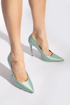 Saint Laurent jasnoniebieski Buty na obcasie ‘Monceau’