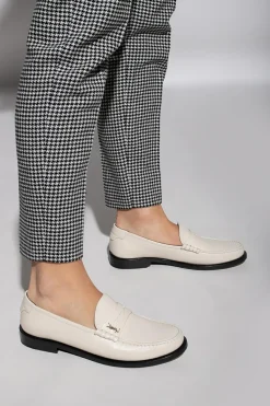 Saint Laurent kremowy Buty typu ‘loafers’