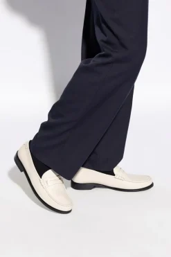 Saint Laurent kremowy Buty typu ‘penny loafers’