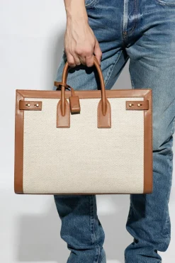 Saint Laurent kremowy Torba na ramię ‘Sac De Jour Large’