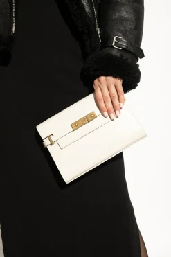 Saint Laurent kremowy Torba na ramię ‘Manhattan Small’