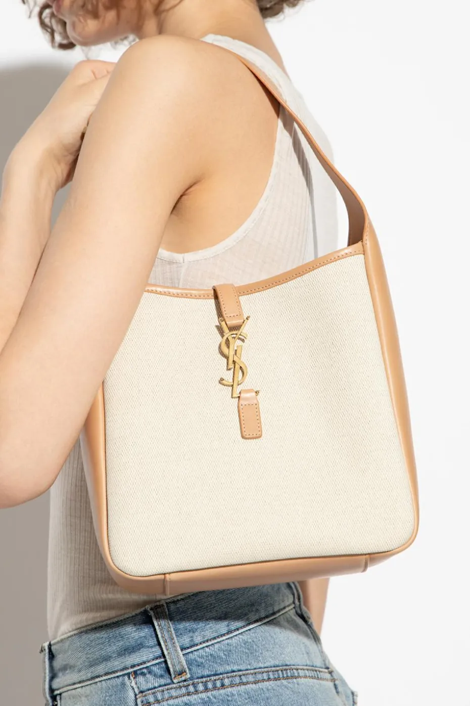 Saint Laurent kremowy Torba na ramię ‘LE 5 _x001a_ 7 Small’