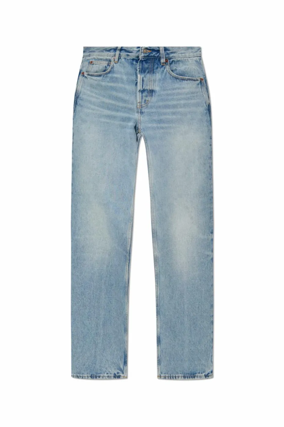 Saint Laurent NIEBIESKI Jeansy z efektem `vintage`