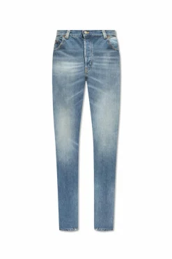 Saint Laurent NIEBIESKI Jeansy z lekko zwężanymi nogawkami