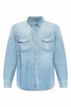 Saint Laurent NIEBIESKI Jeansowa koszula