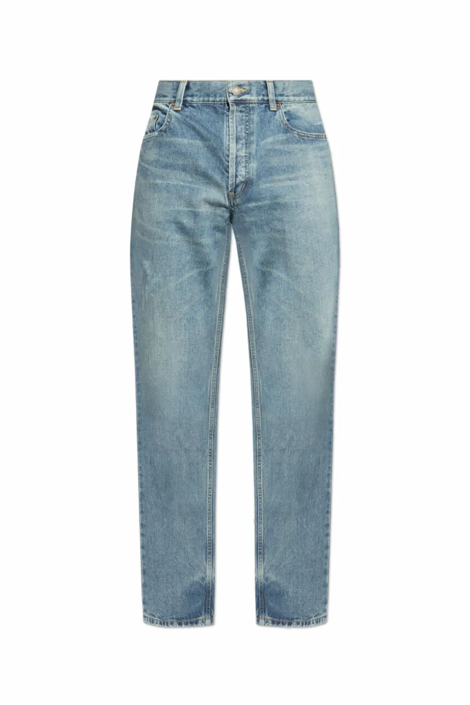Saint Laurent NIEBIESKI Jeansy z przetarciami