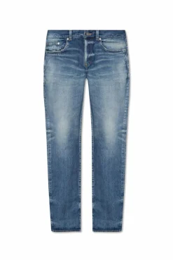 Saint Laurent NIEBIESKI Jeansy ze zwężanymi nogawkami