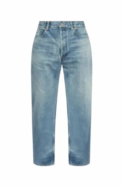 Saint Laurent NIEBIESKI Jeansy z przetarciami