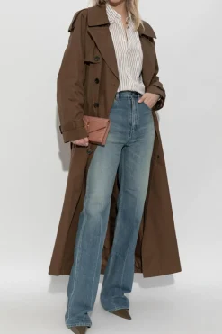 Saint Laurent NIEBIESKI Jeansy z nogawkami o prostym kroju