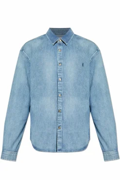 Saint Laurent NIEBIESKI Jeansowa koszula