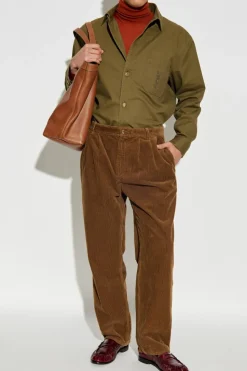Saint Laurent POMARAŃCZOWY Wełniany golf