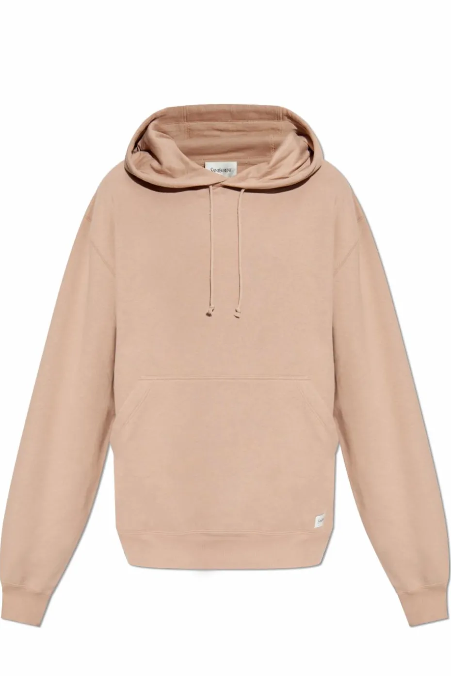Saint Laurent RÓŻOWY Bluza z kapturem