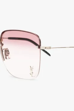 Saint Laurent RÓŻOWY Okulary przeciwsłoneczne z logo ‘SL 312 M’