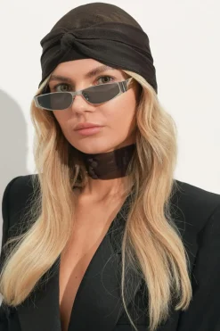 Saint Laurent SREBRNY Okulary przeciwsłoneczne