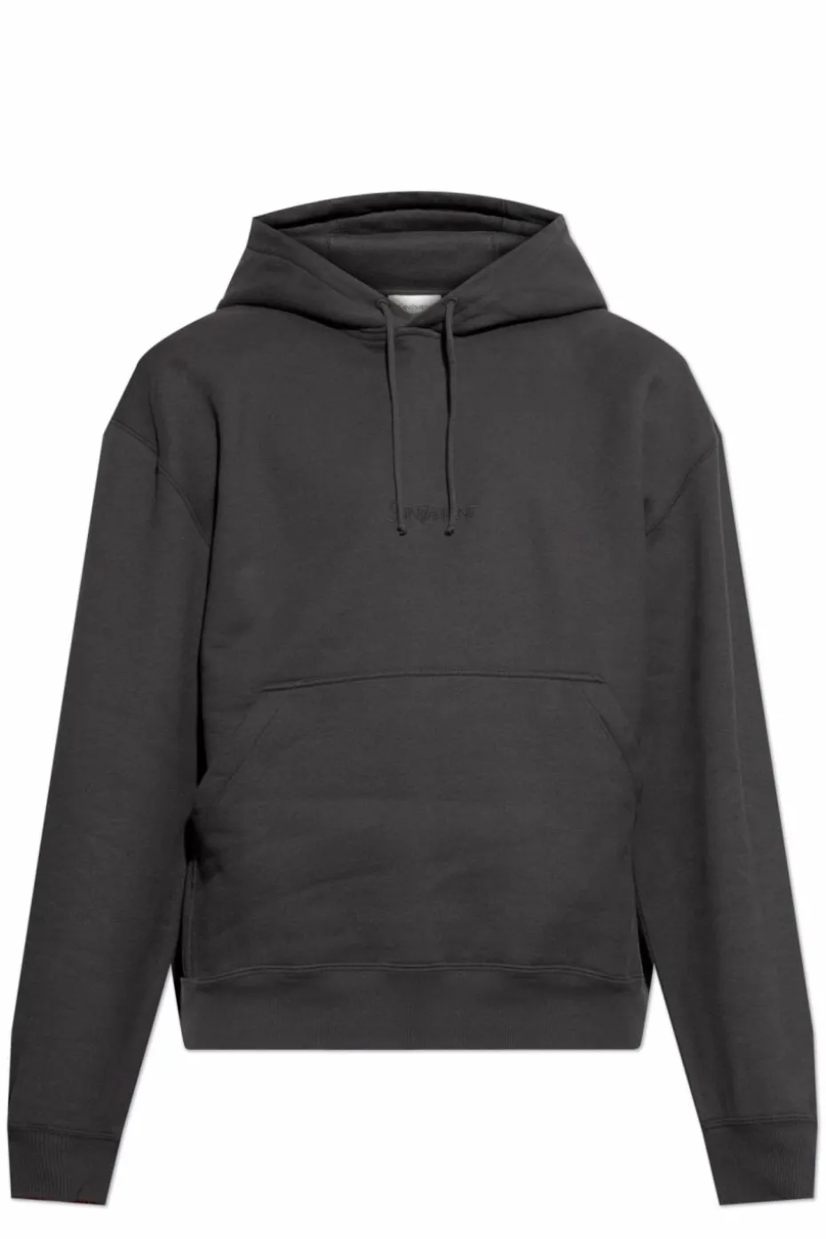 Saint Laurent SZARY Bluza z wyszytym logo