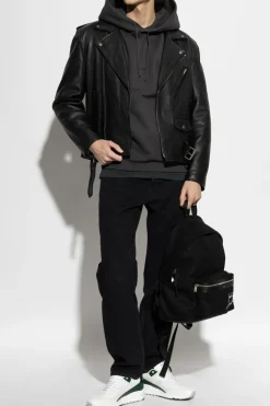 Saint Laurent SZARY Bluza z wyszytym logo
