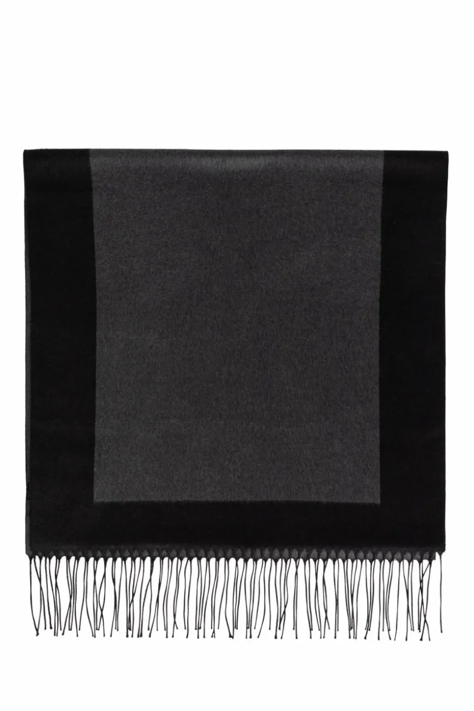 Saint Laurent SZARY Jedwabny szal