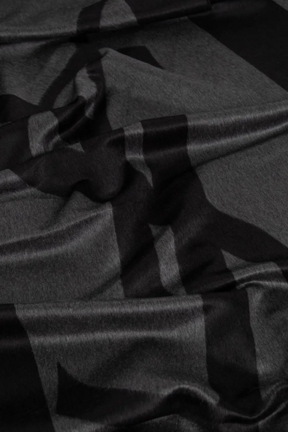 Saint Laurent SZARY Jedwabny szal