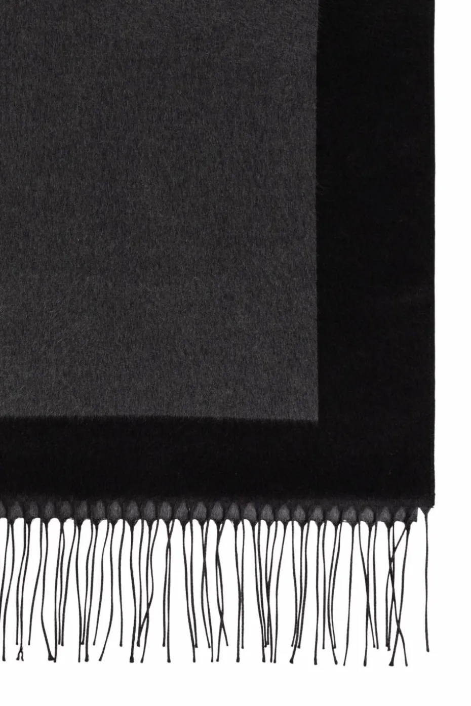 Saint Laurent SZARY Jedwabny szal