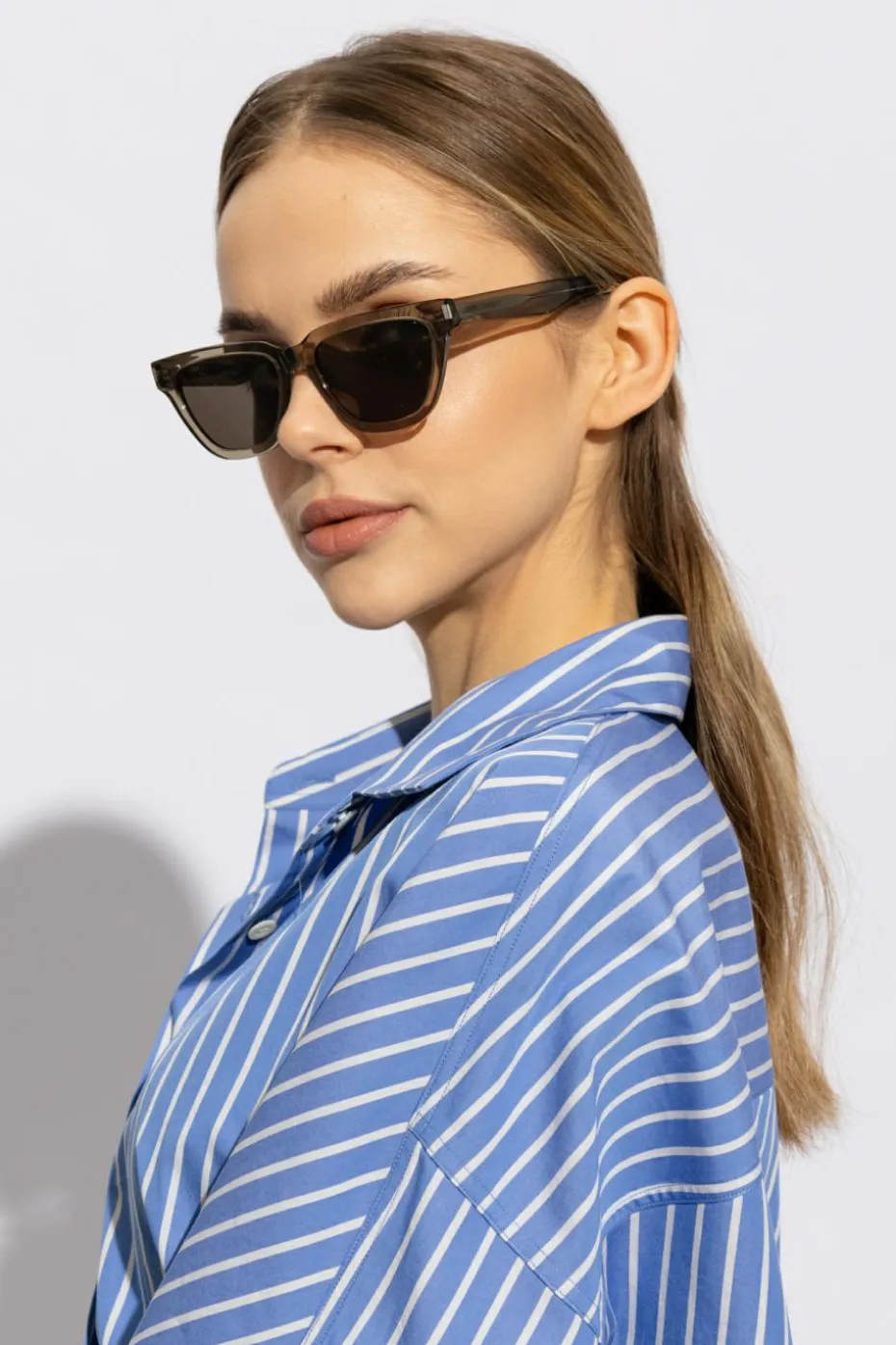 Saint Laurent SZARY Okulary przeciwsłoneczne ‘SL 462 SULPICE’