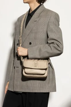 Saint Laurent SZARY Torba na ramię `Niki`
