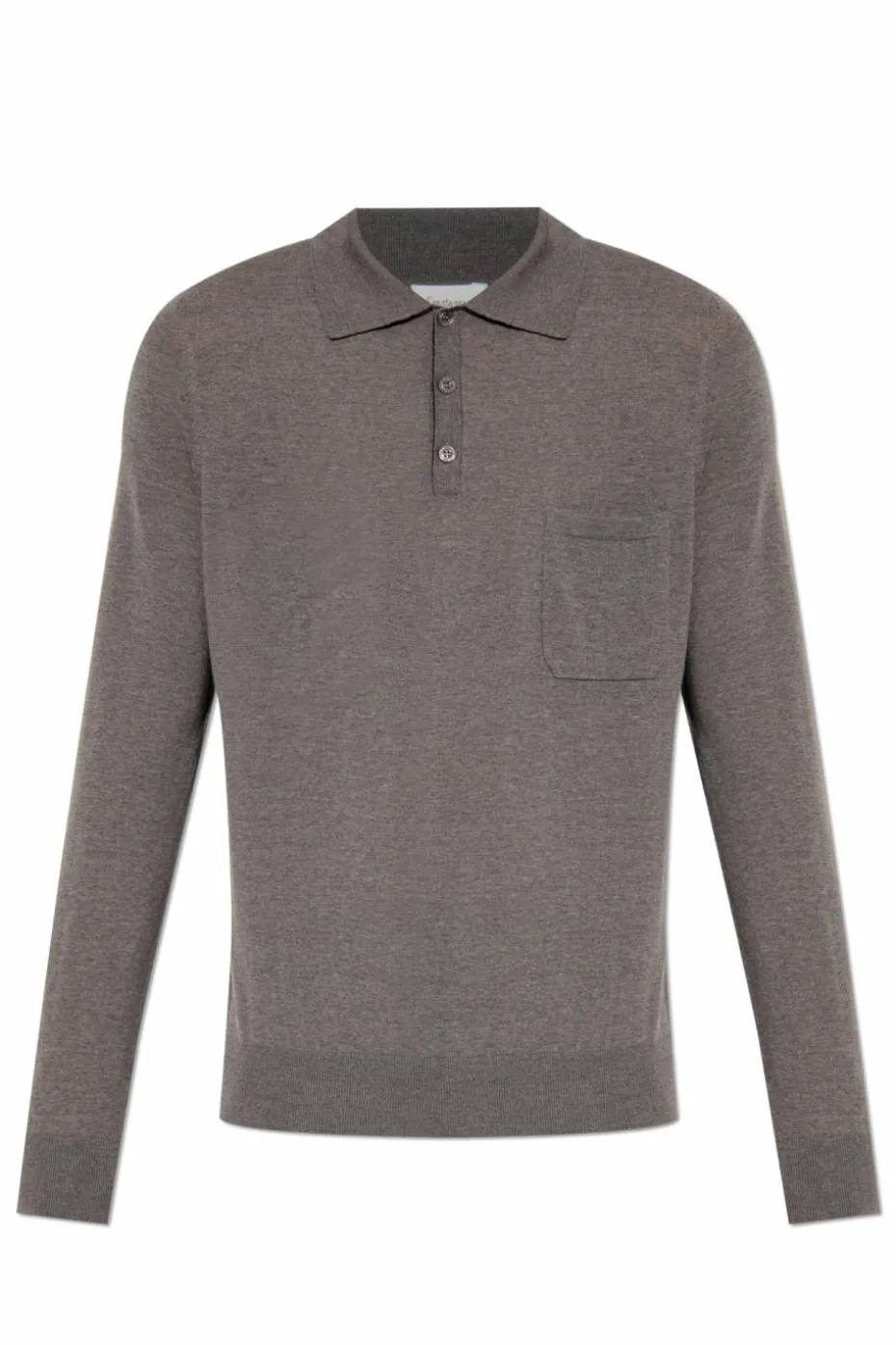 Saint Laurent SZARY Wełniane polo