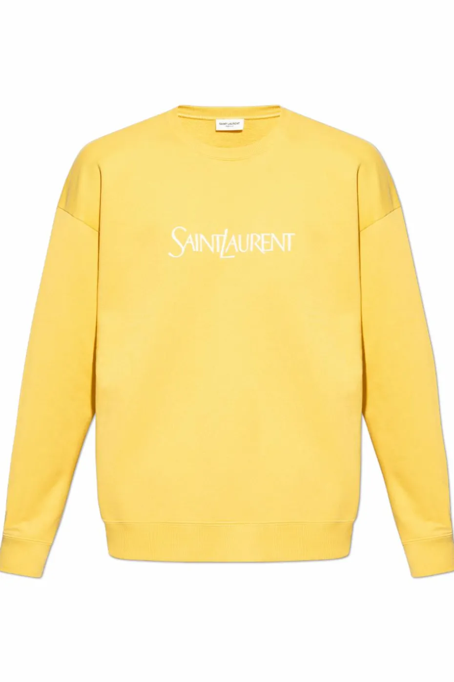 Saint Laurent ŻÓŁTY Bluza z logo