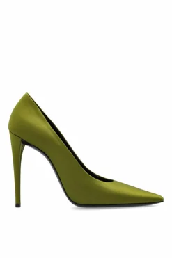 Saint Laurent ZIELONY Buty na obcasie ‘Monceau’